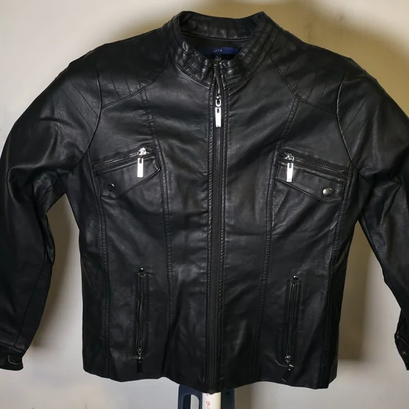 Apt. 9 Black Leather Jacket - Picture 1 of 11